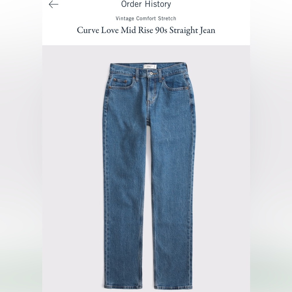 Curve Love Mid Rise 90s Straight Jean